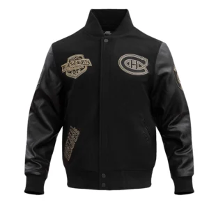 Montreal Canadiens Black & Gold Varsity Jacket