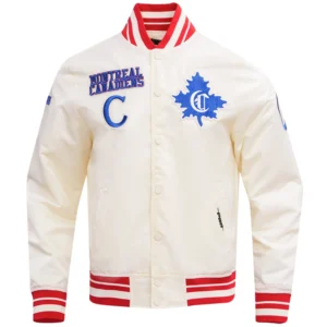 Montreal Canadiens Retro Classic Satin Varsity Jacket