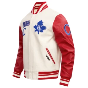 Alternative view of Men's Montreal Canadiens Retro Classic Wool & Leather Varsity Jacket