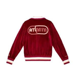 Alternative view of My Towns Wish Heavyweight Full-Zip Warm Up Jacket Atlanta Hawks