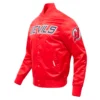 New Jersey Devils Classic Satin Varsity Jacket - Image 2