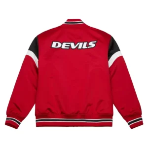 Alternative view of New Jersey Devils Cooperstown Heavyweight Red Varsity Jacket
