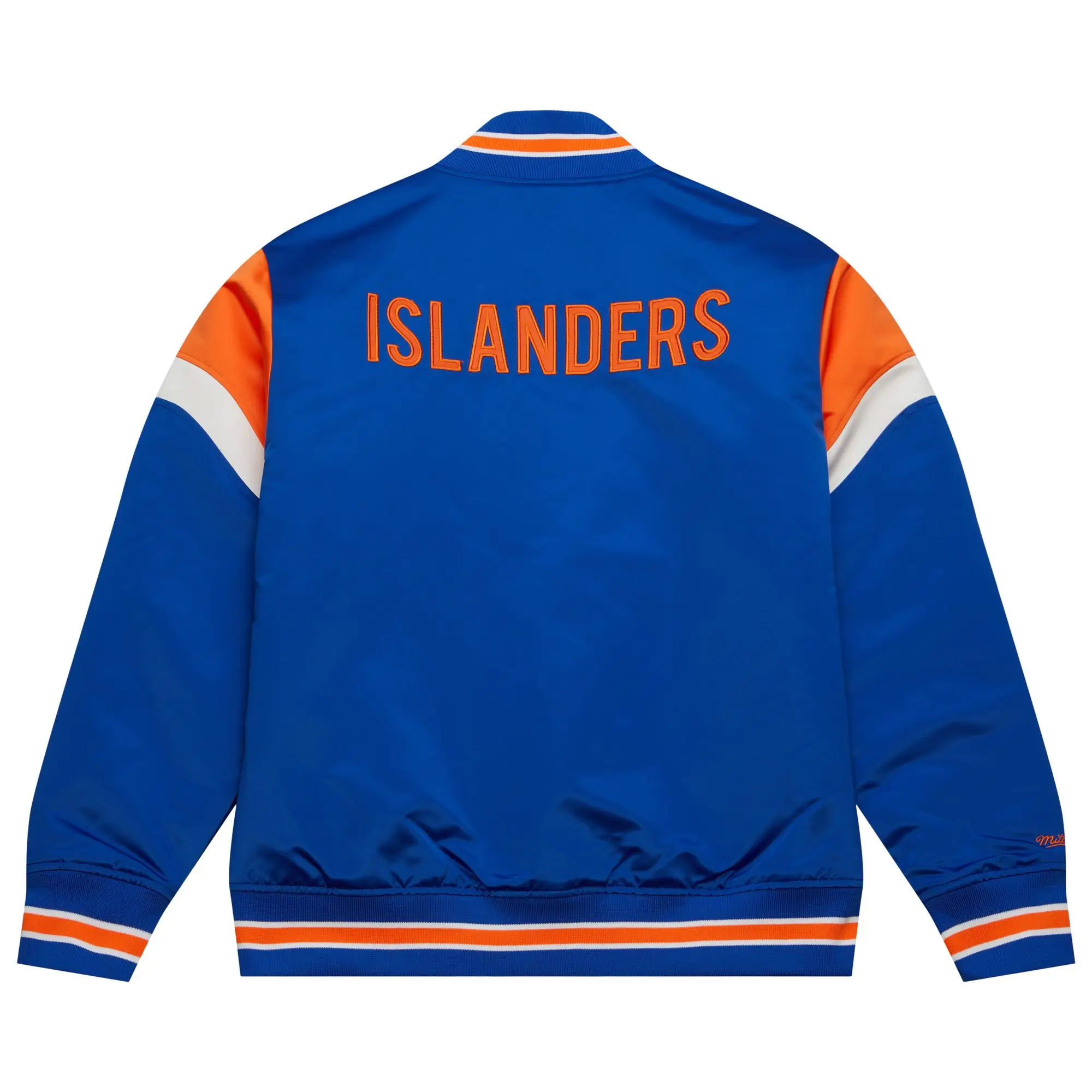New York Islanders Cooperstown Heavyweight Blue Varsity Jacket - Image 2