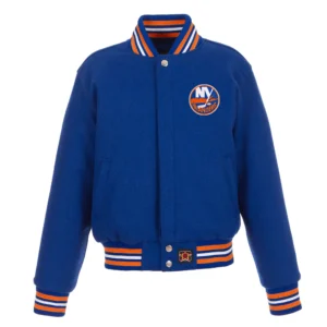New York Islanders One Color Full Wool Varsity Jacket