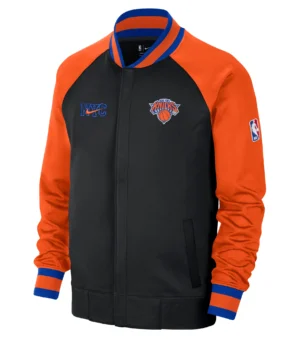 New York Knicks Nike 2023/24 City Edition Thermaflex Zipper Jacket - Black