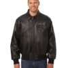 New York Knicks Full Leather Black Varsity Jacket