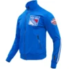 New York Rangers Classic Chenille Full-Zip Varsity Jacket - Image 2