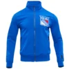 New York Rangers Classic Chenille Full-Zip Varsity Jacket