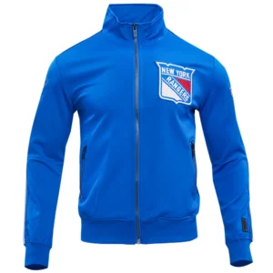 New York Rangers Classic Chenille Full-Zip Varsity Jacket