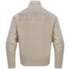 New York Rangers Neutral Satin Varsity Jacket - Image 2