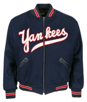 New York Yankees Letterman 1947 Authentic Navy Varsity Jacket