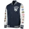 New York Yankees Complete Game Commemorative Full-Snap Navy & White Jacket