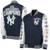 New York Yankees Complete Game Commemorative Full-Snap Navy & White Jacket - Image 4