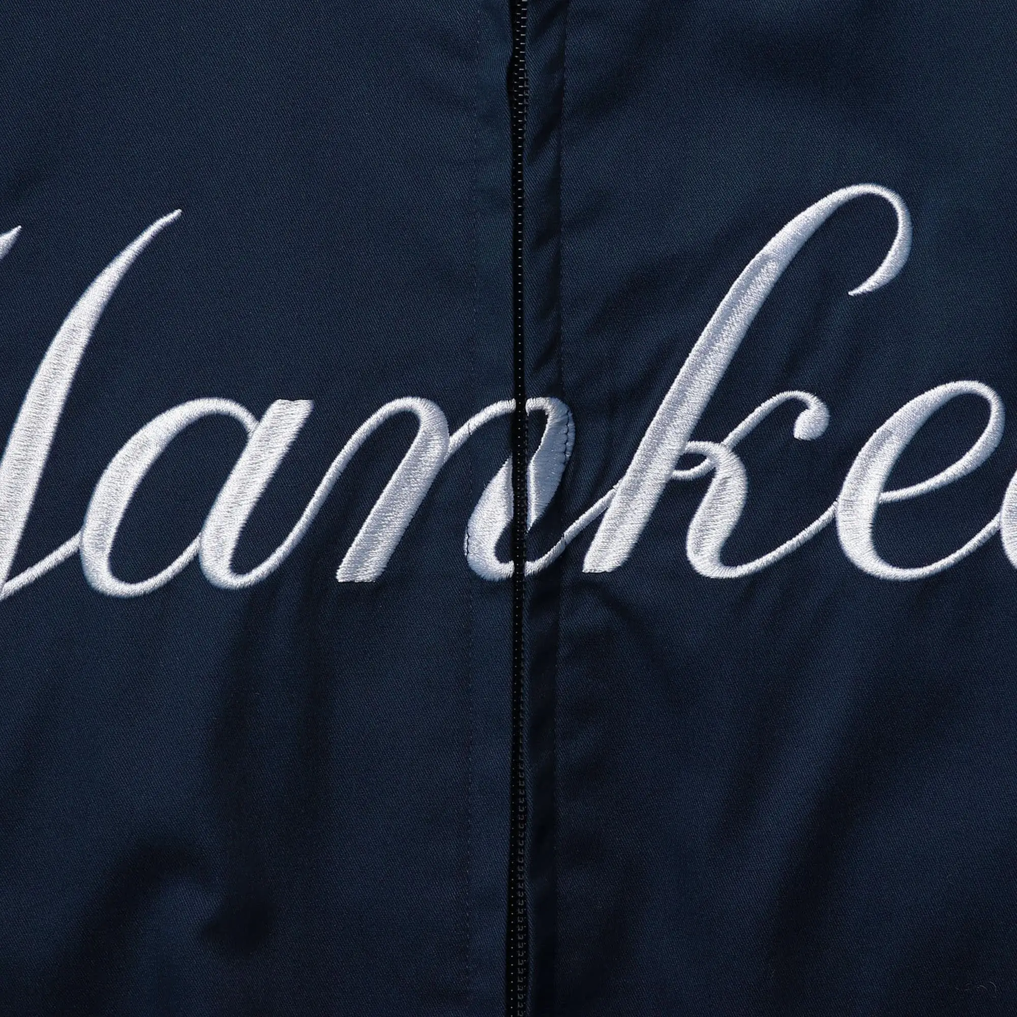 New York Yankees G-III Sports Challenger Full-Snap Navy & Gray Varsity Jacket - Image 3
