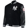 New York Yankees On-Field Authentic Collection Full-Snap Black Varsity Jacket