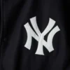 New York Yankees On-Field Authentic Collection Full-Snap Black Varsity Jacket - Image 3