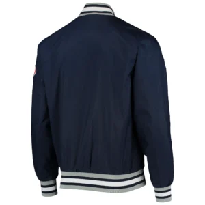 Alternative view of New York Yankees The Jet III Full-Snap Navy Varsity Jacket
