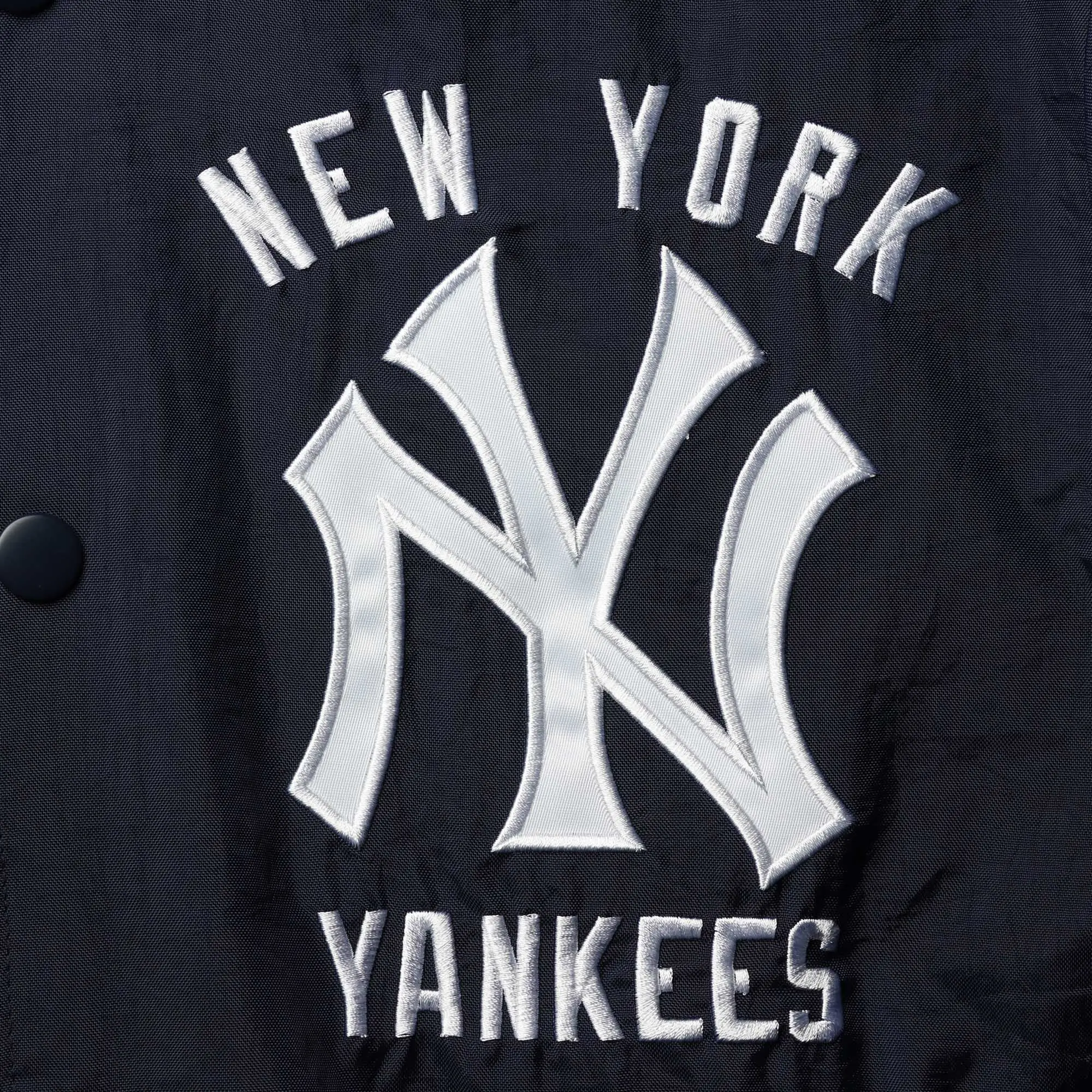 New York Yankees The Jet III Full-Snap Navy Varsity Jacket - Image 3