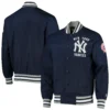 New York Yankees The Jet III Full-Snap Navy Varsity Jacket - Image 4
