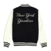 Alternative view of New York Yankees Wordmark Black & White Varsity Jacket