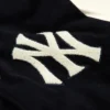 New York Yankees Wordmark Black & White Varsity Jacket - Image 6