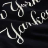 New York Yankees Wordmark Black & White Varsity Jacket - Image 8
