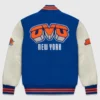 New York Knicks OVO Full-Snap Wool/Leather Varsity Jacket - Image 2