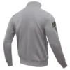 Oakland Athletics Neutral Pro Standard Full-Zip Polyester Gray Varsity Jacket - Image 4