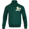 Oakland Athletics Neutral Pro Standard Stand Up Collar Full-Zip Polyester Varsity Jacket