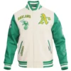 Oakland Athletics Retro Classic Wool & Leather Varsity Jacket