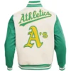 Alternative view of Oakland Athletics Retro Classic Wool & Leather Varsity Jacket