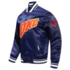 Oklahoma City Thunder Pro Standard 2023/24 City Edition Full-Snap Navy Satin Varsity Jacket