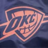 Oklahoma City Thunder Pro Standard 2023/24 City Edition Full-Snap Navy Satin Varsity Jacket - Image 5