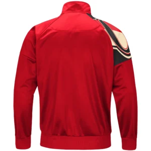 Alternative view of Ottawa Senators Interception Full-Zip Red Varsity Jacket
