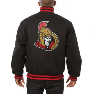 Alternative view of Ottawa Senators Full Wool One Color Varsity Jacket