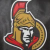 Ottawa Senators Full Leather Black Varsity Jacket - Image 3