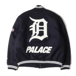 Alternative view of Team Legacy Palace x Detroit Tigers x New Era Navy Varsity Jacket