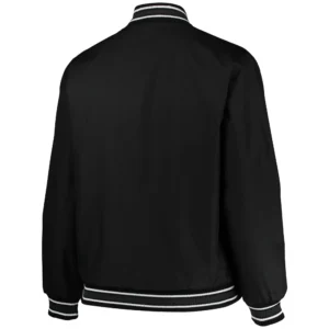 Alternative view of Philadelphia 76ers Basketball Team Players Full-Snap Satin Varsity Jacket