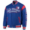 Philadelphia 76ers Commemorative Championship Basketball Team Players Wool Varsity Jacket