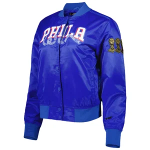 Philadelphia 76ers Pro Standard Classics Satin Varsity Jacket