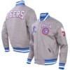 Philadelphia 76ers Pro Standard Crest Emblem Wool Varsity Jacket - Image 3