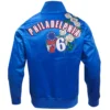 Philadelphia 76ers Pro Standard Roses Satin Varsity Jacket - Image 2