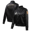 Philadelphia 76ers Pro Standard Team Players Satin Varsity Black Jacket - Image 3