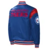 Philadelphia 76ers Starter Force Play Full-Snap Satin Varsity Jacket - Image 2