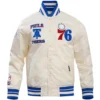 Philadelphia 76ers Classic Team Players Satin Varsity Jacket