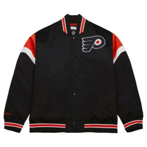 Philadelphia Flyers Cooperstown Heavyweight Black Varsity Jacket