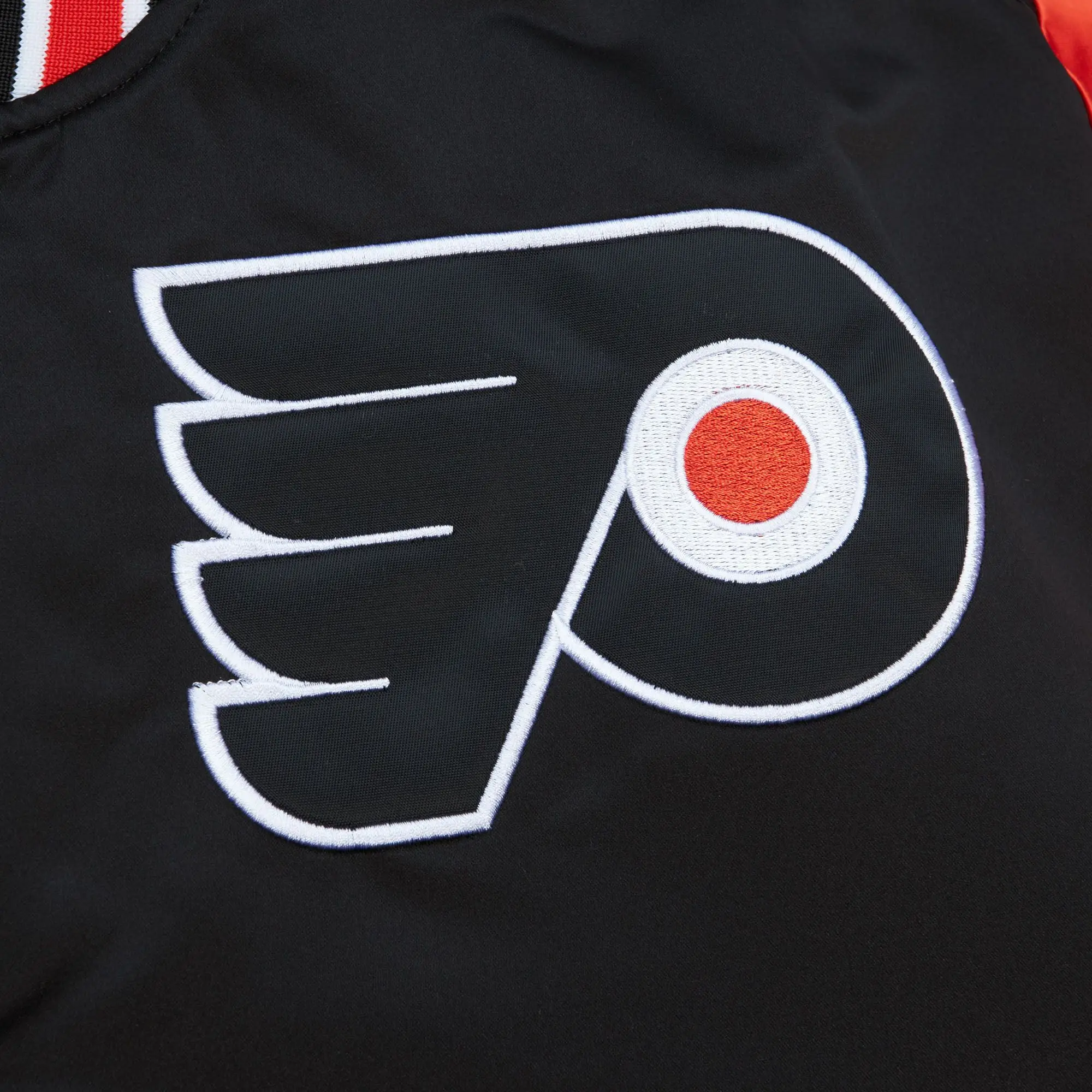 Philadelphia Flyers Cooperstown Heavyweight Black Varsity Jacket - Image 3