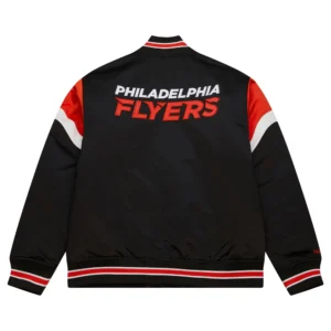 Alternative view of Philadelphia Flyers Cooperstown Heavyweight Black Varsity Jacket