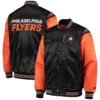Philadelphia Flyers The Enforcer Black/Orange Varsity Jacket - Image 4