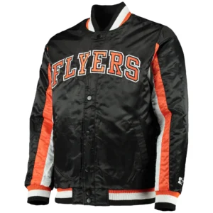 Philadelphia Flyers The Ace Black/Orange Varsity Jacket